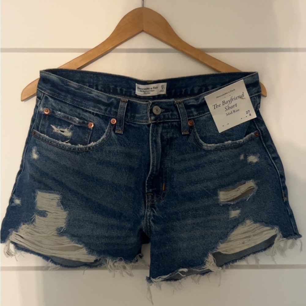 Abercrombie and Fitch Distressed Denim Women Shorts